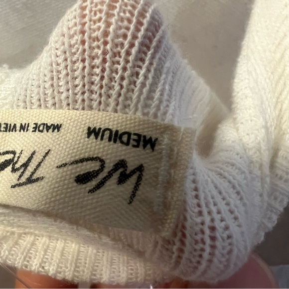 We the free cropped cream colored top. Size medium.  NWT - Picture 8 of 8